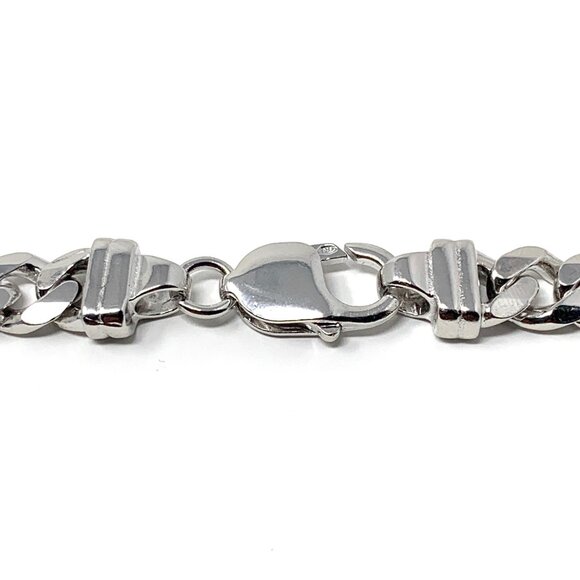 Silver 925 Heavy Cuban Link Necklace - Picture 2 of 5